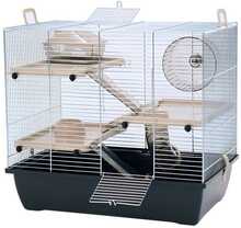 Puur hamstrile Inter-Zoo Pinky 3 Zinc, 33 x 45 x 50 cm, must
