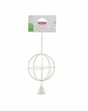Metallist heina pall Zolux Hanging Ball, diameeter 10 cm, helepruun