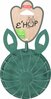 Heinahoidja Zolux Ehop Rabbit, 12 x 7.5 x 17 cm, roheline