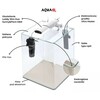 Akvaarium Aquael Optibent 70, must, 68 L, varustusega