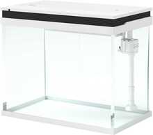 Akvaarium PawHut, 41 L, klaas, filtrisüsteemiga, LED-lampidega, veepumbaga, valge