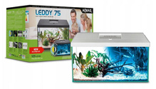 Akvaarium Aquael Leddy 75 Day&Night 2.0, valge, 105 L, koos varustusega