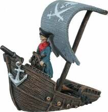 Akvaariumi dekoratsioon Zolux Ship, 355650, 17 cm, sinine/pruun