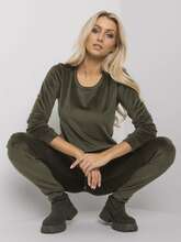 Naiste veluurtrennikomplekt Rue Paris RV-KMPL-6083.05, khaki