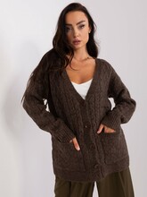 Kampsun Wool Fashion AT-SW-2358.31, pruun