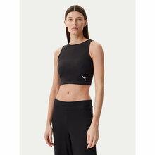 Vabaaja t-särk naistele Puma Wardrobe Ess Ribbed Crop Top 62976501, XL, must