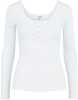 Pluus Pieces Kitte 17101437, valge, slim fit