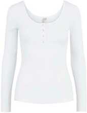 Pluus Pieces Kitte 17101437, valge, slim fit