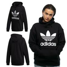 Džemper naistele Adidas adicolor Trefoil FM3307, must, regular fit