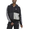 Džemper naistele Adidas W Cb B Fz Hodie HC8833, hall/must