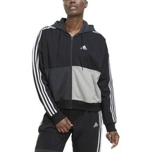 Džemper naistele Adidas W Cb B Fz Hodie HC8833, hall/must