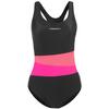 Ujumistrikoo naistele Crowell Lola col.03, 36, must-roosa