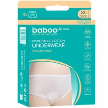 Ühekordselt kasutatavad puuvillased aluspüksid Baboo 2120, XL suurus, 4 tk