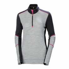 Naiste alussärk Helly Hansen Lifa Merino Crewneck, XS, hall/must