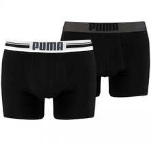 Meeste bokserid Puma Placed Logo Boxer 2P M 906519 03, 2 tk, S, must
