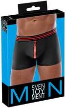 Meeste bokserid Svenjoyment Mens Boxer Briefs, S, must/punane