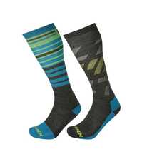 Meeste suusasokid Lorpen S2MME Ski Mid Men 2 Pack Eco, M (39-42), hall/sinine
