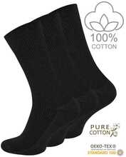 Sokid meestele Clark Crown Cotton 2182, mustad, 3 paari