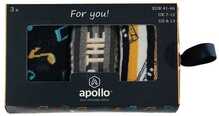 Meeste sokikomplekt Apollo, 3 tk, kinkekarbis