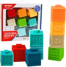 Õppemängu klotsid Lean Toys, kummist, 8 tk