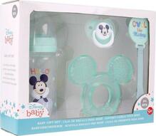 Komplekt beebile Mickey Mouse, 240 ml, anatoomiline lutt, närimisrõngas, lutikett, Cool