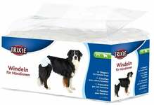 Ühekordsed mähkmed koertele Trixie Diapers for Female Dogs M, 32-48 cm, 12 tk, valge