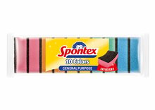 Kõvad käsna Spontex 10 Colors, 10 tk