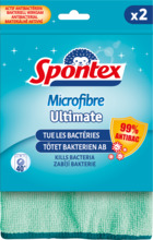 Mikrokiudlapid Spontex Ultimate, antibakteriaalse kaitsega, 2 tk