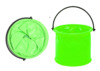 Kokkupandav ämber Lean Toys PVC, roheline, 14x14x12.5 cm