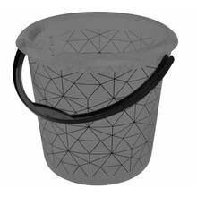 Majapidamisämber Keeeper Polygon, 10 L, läbipaistev/must