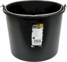 Ehitusämber Vorel 06383, 13 L, must