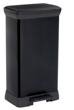 Prügikast Curver Deco Bin, 50 L, must