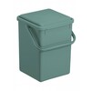 Jäätmete sorteerimise konteiner Rotho Green, 9 L, mündiroheline