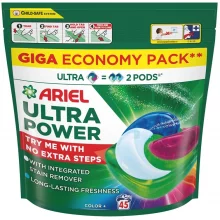 Pesukapslid Ariel Ultra Power Color+, 45 tk