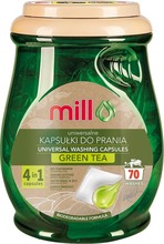Pesukapslid Madonis Mill Eco 2k universal 2-in-1 roheline tee, 70 tk