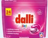 Pesukapslid Dalli Color 3in1, 24 tk