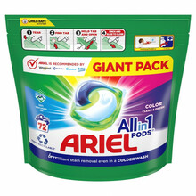 Pesukapslid Ariel Color, 72 tk