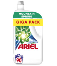 Pesugeel Ariel Mountain Spring Clean & Fresh, 90 pesukorda, 4,5 L