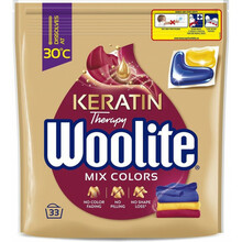 Pesukapslid Woolite Mix Colors keratiiniga, 33 tk