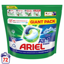 Pesukapslid Ariel Mountain Spring, 72 tk