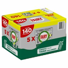 Nõudepesumasina kapslid Fairy Platinum Lemon, 140 tk