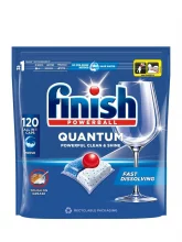 Nõudepesumasina kapslid Finish Quantum All-in-1, 120 tk