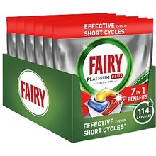 Nõudepesumasina kapslid Fairy Platinum Plus All in One, 114 tk