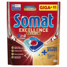 Nõudepesumasina kapslid Somat Excellent Premium, 65 tk