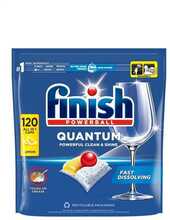 Nõudepesumasina kapslid Finish Quantum All-in-1 Lemon, 120 tk