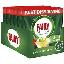 Nõudepesumasina kapslid Fairy Original All in One, 132 tk