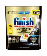 Nõudepesumasina kapslid Finish Ultimate Lemon, 36 tk