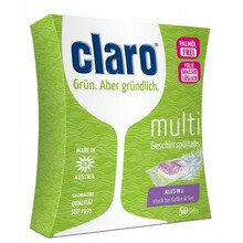 Ökoloogilised nõudepesutabletid Claro Multi, 50 tk