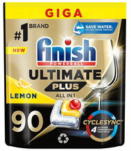 Nõudepesumasina kapslid Finish Powerball Ultimate Plus Lemon, 90 tk