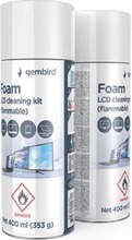 Puhastusvaht Gembird Foam LCD Cleaning Kit CK-LCD-08, 400 ml